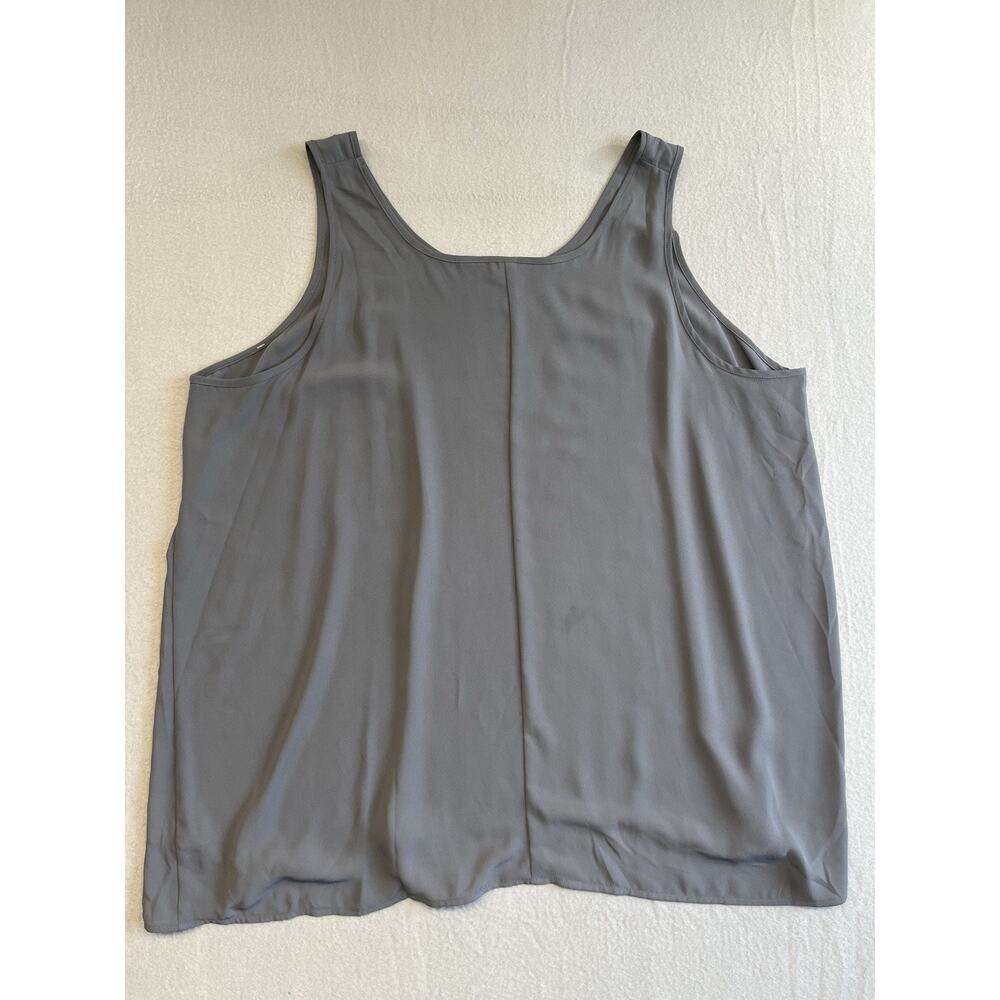 Spanx Semi Sheer Perfect Length Tank Top Womens 3x Smokey Olive Chiffon NWT - Picture 9 of 10